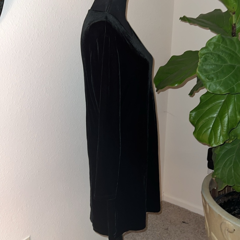 Banana Republic Women’s Black Velvet Pullover Dress Size Large - Picture 11 of 16